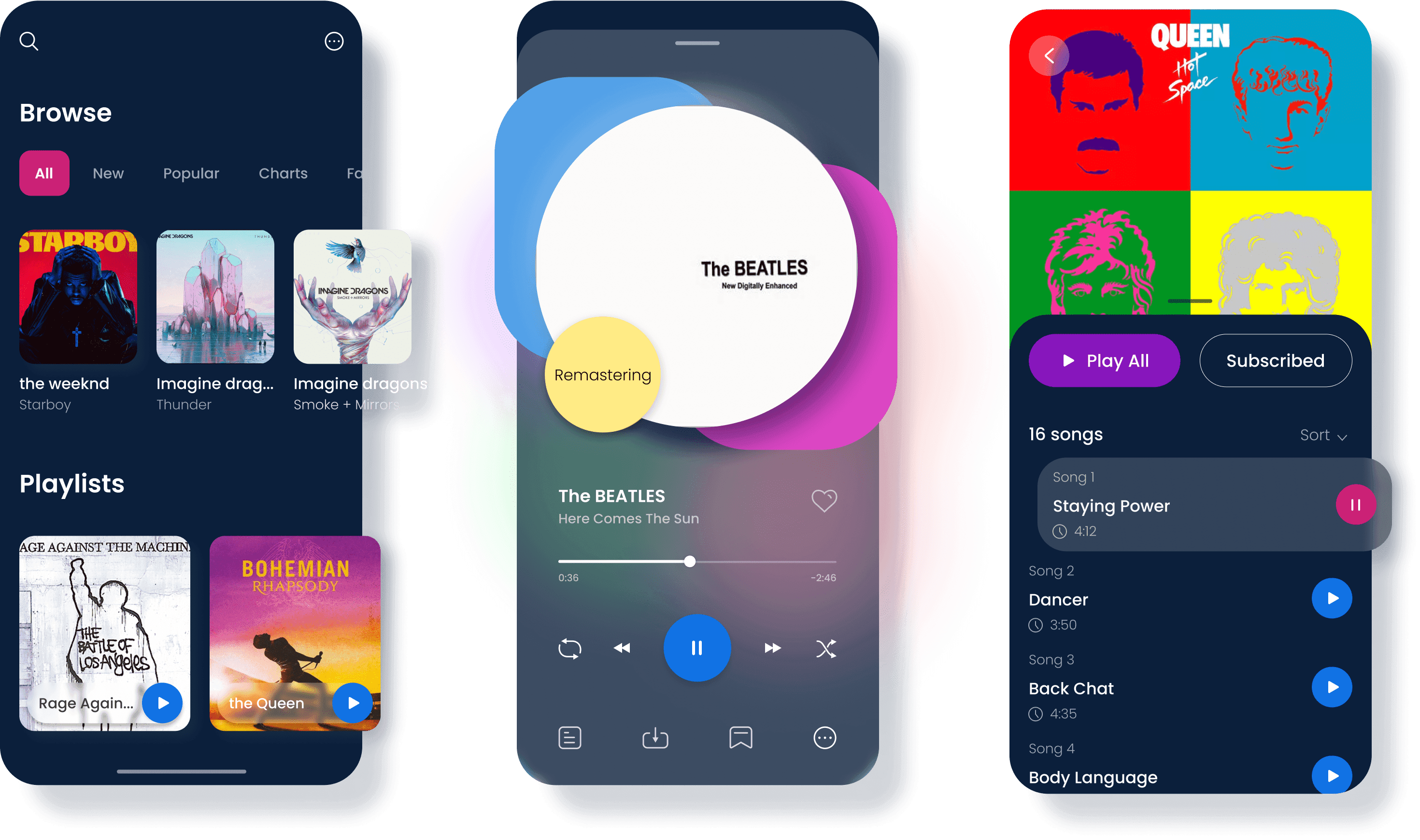 music player app prototype